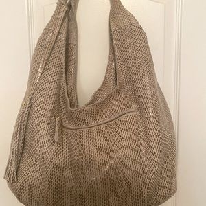 Vintage Maxine Couture Snakeskin Embossed Hobo